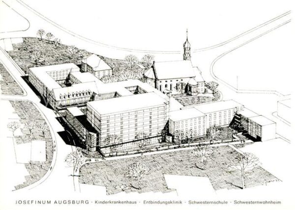 Augsburg Josefinum Kinderkrankenhaus Entbindungsklinik Schwesternschule