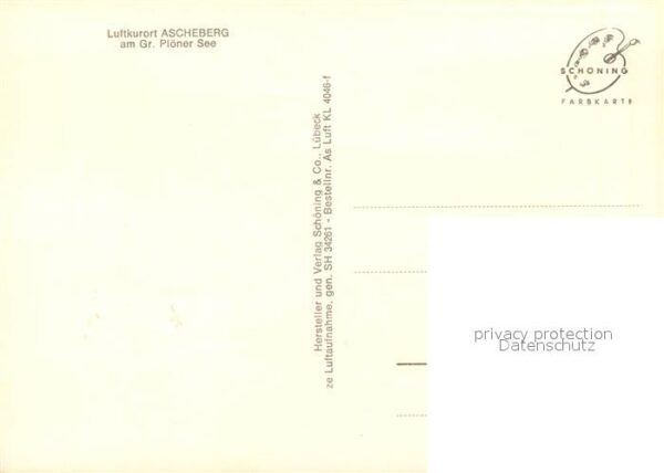 Ascheberg Holstein Fliegeraufnahme Grosser Ploener See – Bild 2