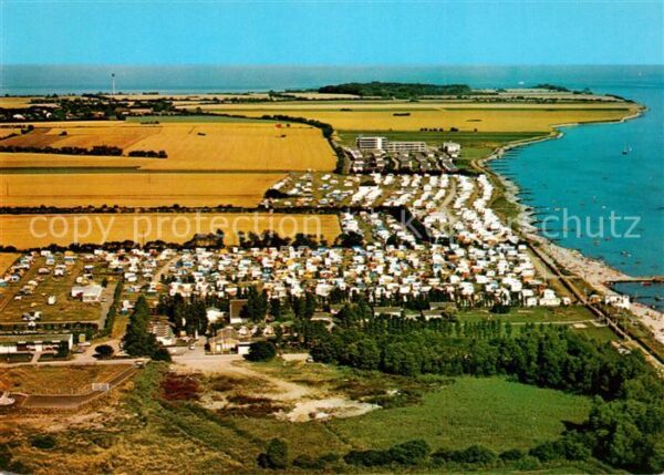Insel Fehmarn Fliegeraufnahme Campingplatz Meeschendorf