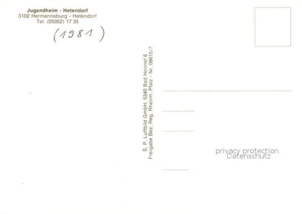 Hetendorf Jugendheim Hetendorf Fliegeraufnahme – Bild 2
