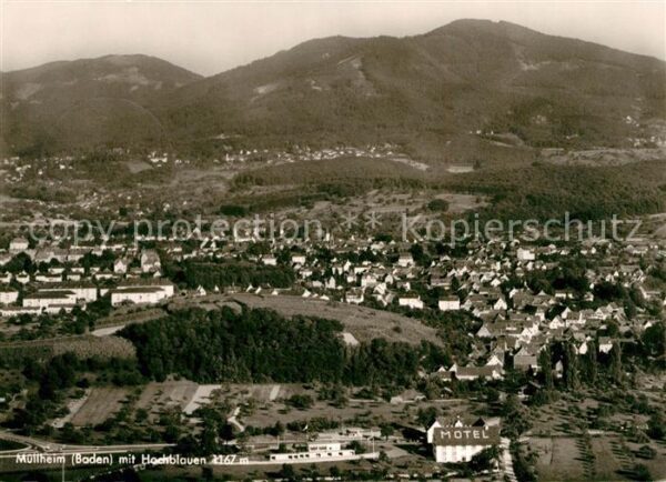 Muellheim Baden Hochblauen Fliegeraufnahme