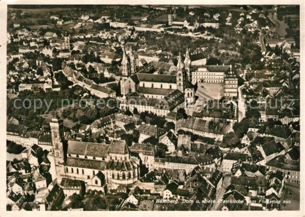 Bamberg Fliegeraufnahme Dom Pfarrkirche