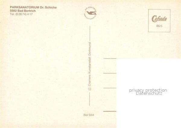 Bad Bertrich Parksanatorium Dr. Schiche Fliegeraufnahme – Bild 2