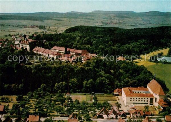 Scheinfeld Bildungshaus Kloster und Schloss Schwarzenberg Fliegeraufnahme