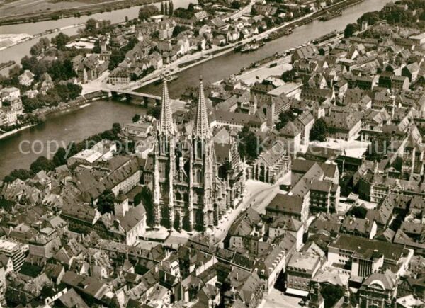 Regensburg Fliegeraufnahme Dom