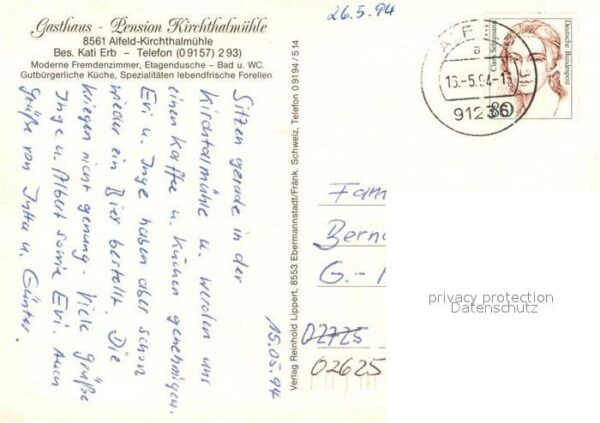 Kirchthalmuehle Gasthaus-Pension Kirchthalmuehle – Bild 2