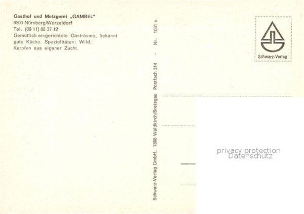 Worzeldorf Gasthof-Metzgerei Gambel – Bild 2