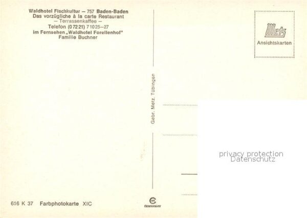 Baden-Baden Waldhotel Fischkultur – Bild 2