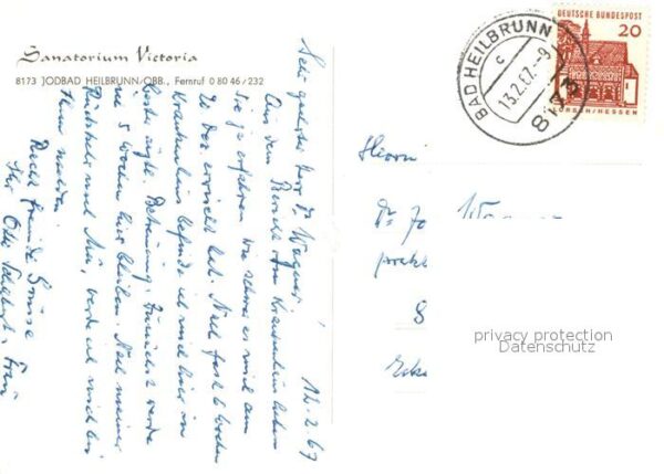 Bad Heilbrunn Sanatorium Victoria – Bild 2