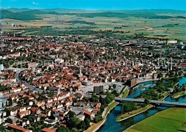 Hameln Weser Fliegeraufnahme
