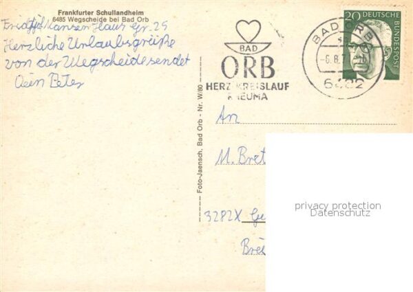Wegscheide Bad Orb Frankfurter Schullandheim – Bild 2
