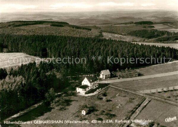 Gebhardshain Kurhaus Waldfrieden Fliegeraufnahme