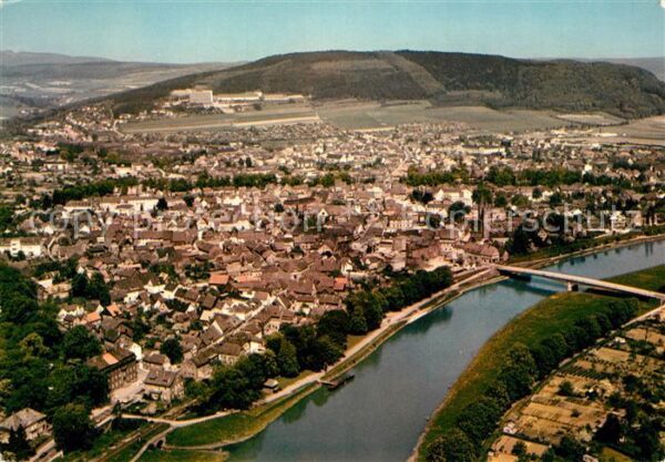 Hoexter Weser Fliegeraufnahme