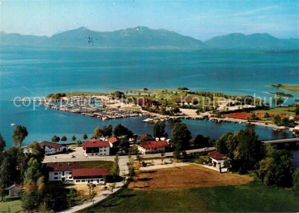 Seebruck Chiemsee Chiemseepark Fliegeraufnahme