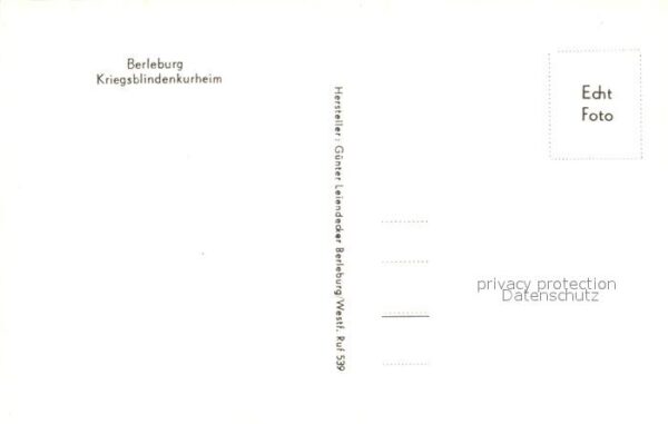 Berleburg Bad Kriegsblindenkurheim – Bild 2