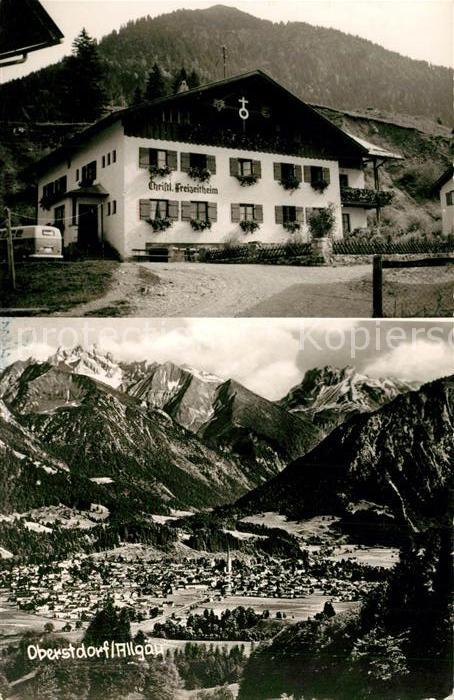Oberstdorf Fliegeraufnahme Freizeitheim