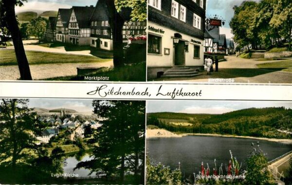 Hilchenbach Marktplatz Kirchstrasse Breitenbachtalsperre