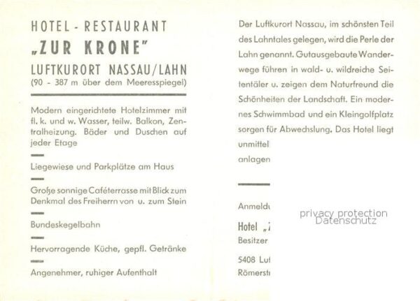 Nassau Lahn Hotel Zur Krone Lahnpartie – Bild 2