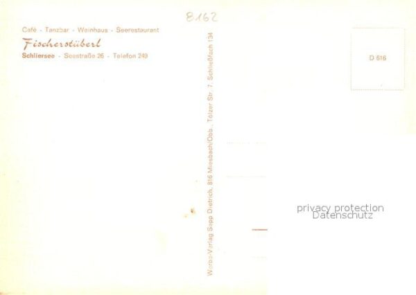 Schliersee Cafe Tanzbar Weinhaus Restaurant Fischerstueberln – Bild 2