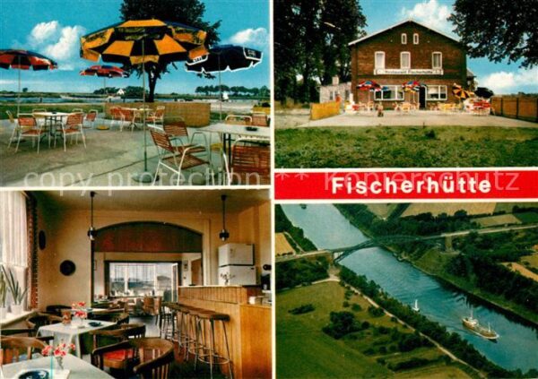 Hademarschen Restaurant Fischerhuette Fliegeraufnahme
