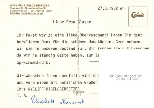 Holzhausen Burbach Wycliff-Bibeluebersetzer Seminar fuer Sprachmethodik – Bild 2
