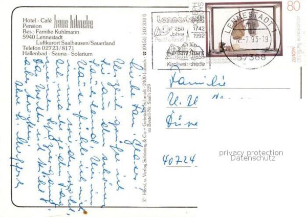 Lennestadt Hotel Cafe Haus Hilmeke Schwimmbad – Bild 2