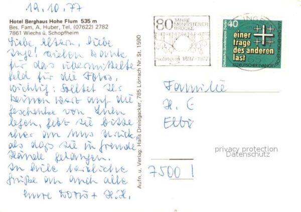 Wiechs Schopfheim Hohe Flum Hotel – Bild 2