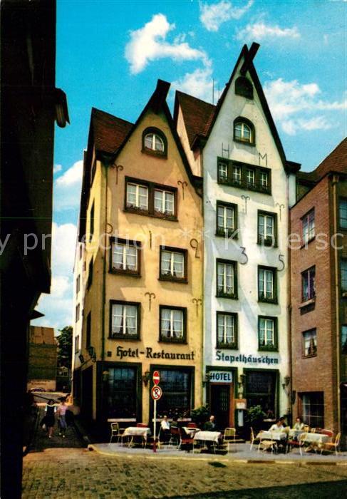 Koeln Rhein Hotel Stapelhaeuschen