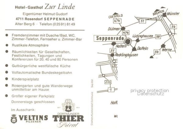 Seppenrade Hotel Gasthaus zur Linde – Bild 2