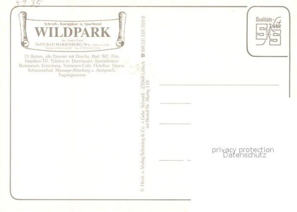 Bad Marienberg Hotel Wildpark Schrothkur – Bild 2