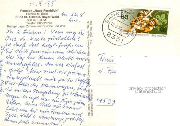 St Oswald-Riedlhuette Pension Haus Fernblick – Bild 2