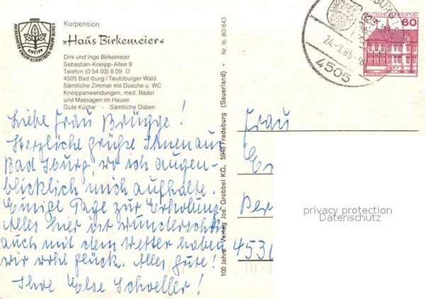Bad Iburg Kurpension Haus Birkemeier – Bild 2
