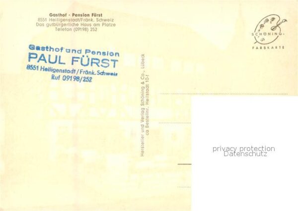 Heiligenstadt Oberfranken Gasthaus Pension Fuerst – Bild 2