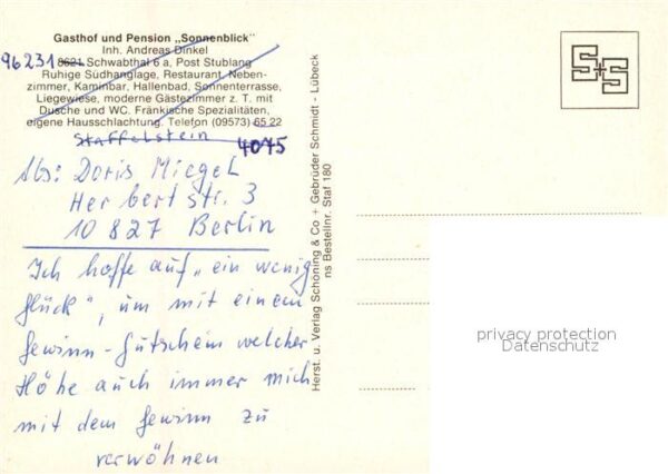 Schwabthal Gasthaus Pension Sonnenblick – Bild 2