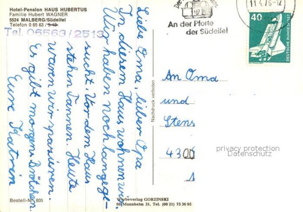 Malberg Eifel Hotel Pension Haus Hubertus – Bild 2