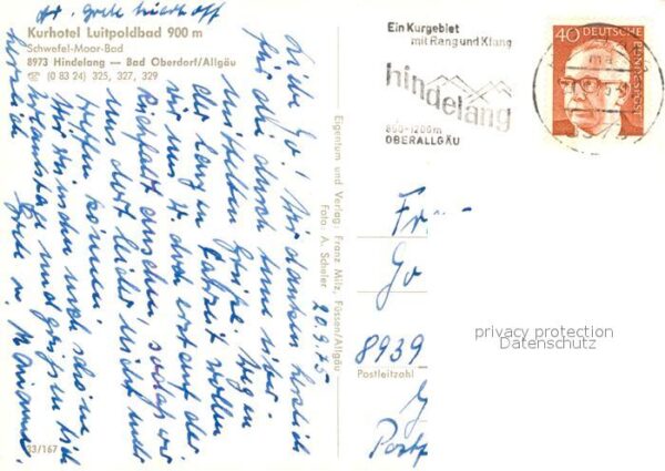 Hindelang Bad Kurhotel Luitpoldbad – Bild 2