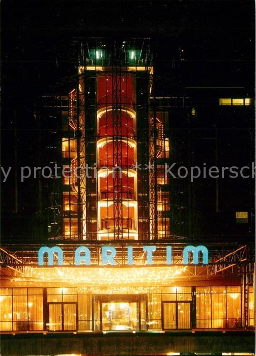 Bonn Rhein Maritim Hotel bei Nacht