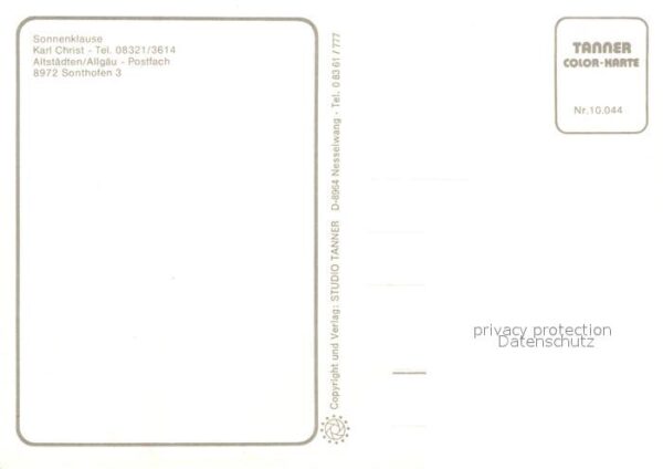 Sonthofen Oberallgaeu Sonnenklause Karl Christ Schwimmbad – Bild 2
