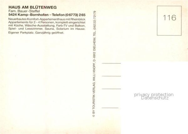 Bornhofen Kamp Haus am Bluetenweg Bauer-Steffel – Bild 2