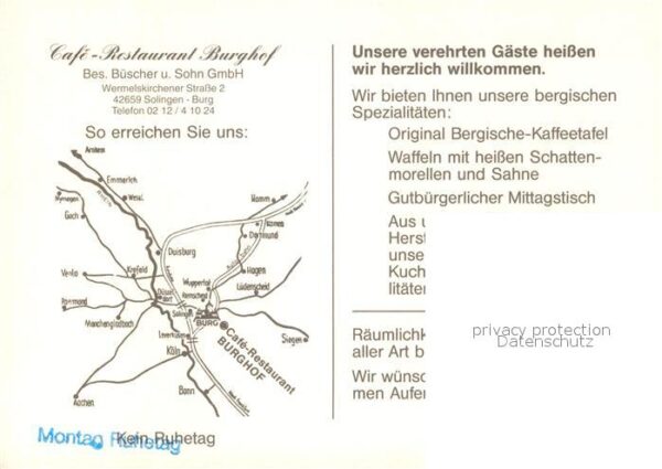 Solingen Cafe Restaurant Burghof – Bild 2