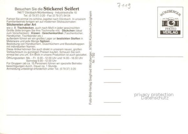 Doerzbach Stickerei Seifert – Bild 2