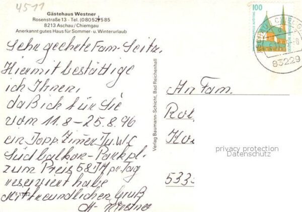 Aschau Chiemgau Gaestehaus Westner – Bild 2