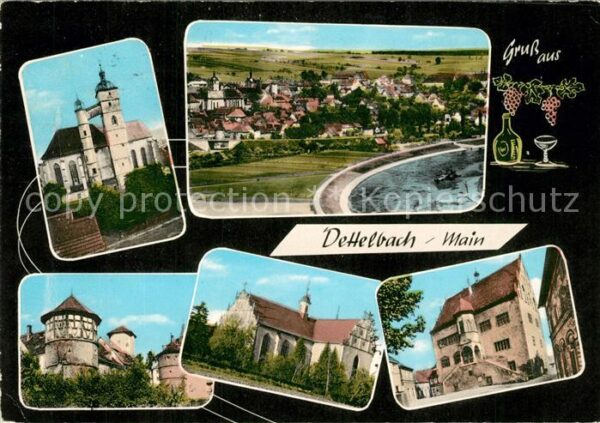 Dettelbach Main Kirchen Rathaus