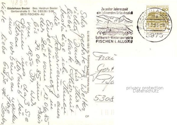 Fischen Allgaeu Gaestehaus Besler – Bild 2