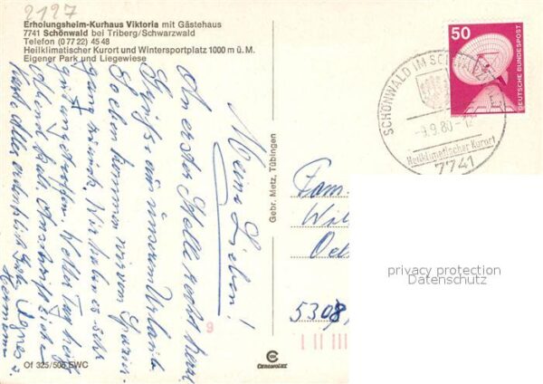 Schoenwald Schwarzwald Erholungsheim Kurhaus Viktoria – Bild 2