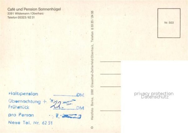 Wildemann Cafe Pension Sonnenhuegel – Bild 2