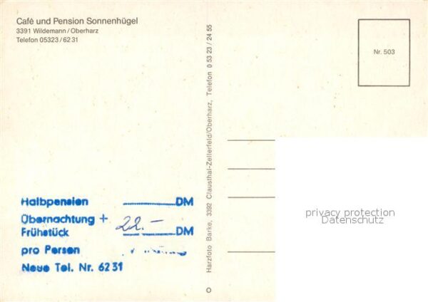 Wildemann Cafe Pension Sonnenhuegel – Bild 2