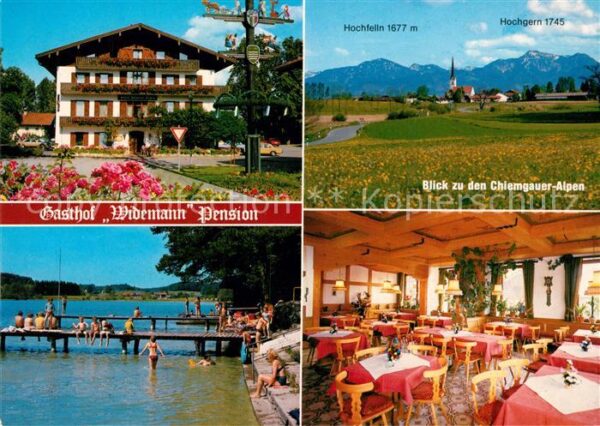 Eggstaett Oberbayern Gasthaus Widemann Pension Badestelle