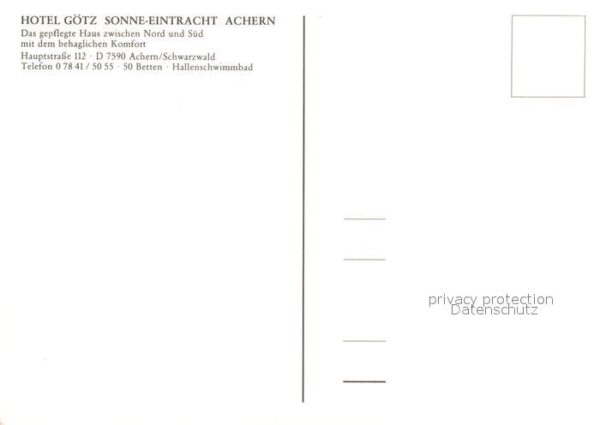 Achern Baden Hotel Goetz Sonne-Eintracht Achern – Bild 2