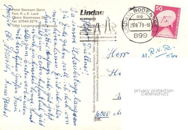 Langenargen Bodensee Hotel Seemann Garni Fliegeraufnahme – Bild 2